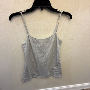 Fitted Gray Camisole with Spaghetti Straps